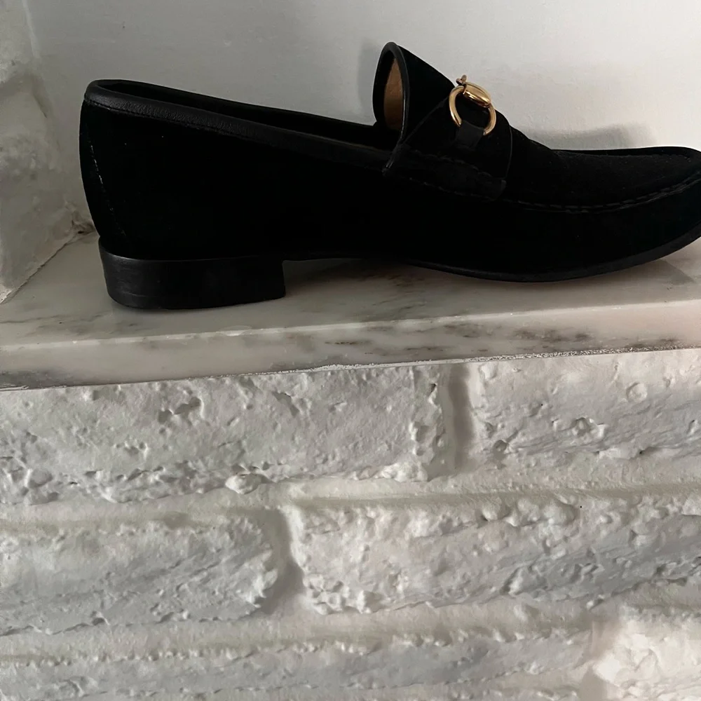 Gucci Authentic Horsebit Suede Loafer